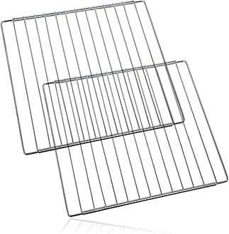 SPARES2GO Universal Refrigerator Adjustable Shelf Freezer Fridge Chrome Plated (Pack of 2 Shelves)