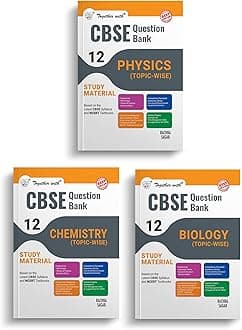 Together with CBSE Physics, Chemistry, Biology Class 12 Question Bank Exam 2025 (Set of 3 Books) (Chapterwise & Topicwise)