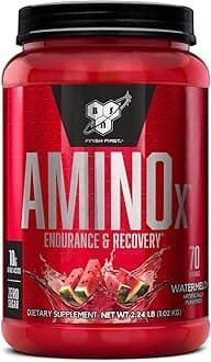 BSN AMINOx® Endurance and Recovery, Effervesent Instantized Amino Acids, Dietary Supplement, 70 Servings,1.1 KG (2.23 LB),Watermelon