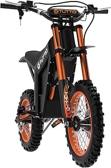 Tuttio Soleil 01 Electric Dirt Bike 2000W, 37MPH Speed, 14"/12" Fat Tires Electric Motorcycle, 48V 21AH Battery for 45 Mile Range,Ideal for Adults & Teens 13+ on Mountain Adventures(USA Warehouse)