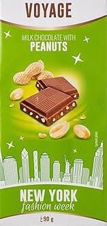 Voyage Milk Chocolate with peanuts 90g