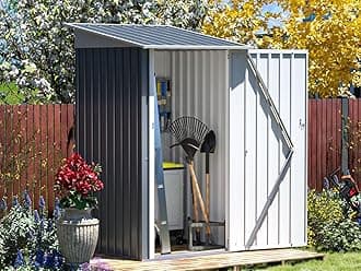 3x3 FT Outdoor Storage Shed Metal Building for Backyard Garden Patio Lawn Storage, Tool Shed for Bike Lawn Mower with Lockable Door