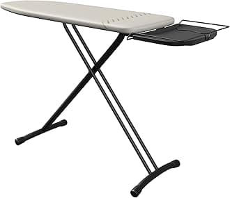 Comfort Ironing Board, 100% Cotton, Adjustable Height, Iron Rest, Easily Stored