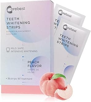 Teeth Whitening Strips 18 Treatments,Enamel Safe Strips Whitening Without The Harm,Non-Slip Whitening Strips for Sensitive Teeth