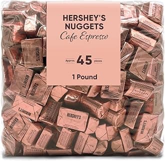 Coffee Espresso Chocolate Nuggets – 1LB (Approx. 45 Pieces) – Extra Creamy Milk Chocolate with Bold Espresso Flavor – Individually Wrapped Candy for Snacking & Gifting