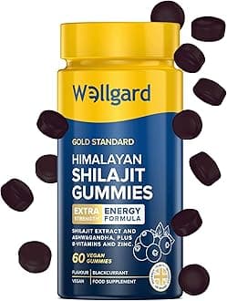 – Himalayan Shilajit Gummies – Formulated with Ashwagandha, B-Vitamins, and Zinc, Vegan