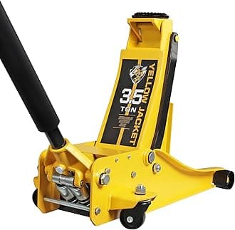 YELLOW JACKET 3.5 Ton Low Profile Dual Pump Floor Jack