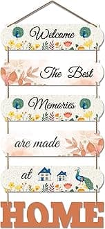 Artvibes Home Quote Decorative Wall Art MDF Wooden Wall Hanger for Livingroom