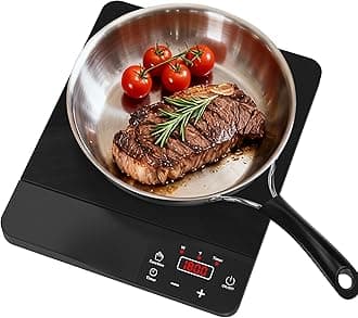 Nafewin Portable Induction Cooktop with Pan,110V Single Burner Induction Cook...