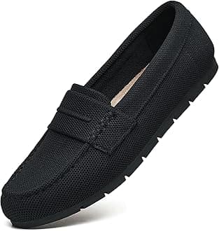 Loafers for Women Comfortable Dressy Casual Work Flats Lightweight & Breathable Slip On Walking Shoes Knit
