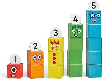 hand2mind Numberblocks One to Five Wooden Blocks