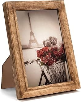 UHUD CRAFTS Wooden Table-Top&Wall Hanging Photo Frame|Solid Wood Picture Frame For Table Decor,Wall Decor,Office Decor&Home Decor(4X6 Inches),Rectangular