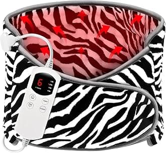 Heating Pads for Back Pain and Cramps Relief 49"X12" Large Menstrual Heating Pad for Period, Upgraded 4 Timer Auto Off & 6 Heat Level Electric Heat Pad for Abdominal Neck Shoulder Pain Relief