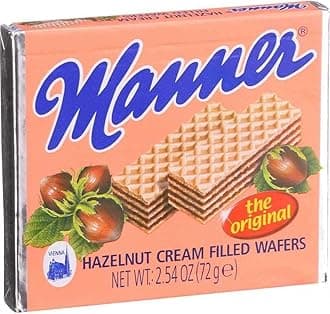 Manner Wafers Hazelnut Cream Filled Wafers, 2.54-Ounce (Pack of 12)