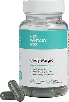 Her Fantasy Box | Body Magic | Chlorophyll Capsules - 30 Vegan Capsules for Detox, Digestion, Gut Health, Skin Support, and Oily Skin - Natural Energy Booster
