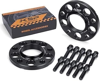 KSP 5X120mm Wheel Spacers, 2PCS 15mm Hubcentric Forged Spacer for E36 E46 E90 E92 E60 318i 323i 325i 328i 330i 335i 525i 545i Thread Pitch M12x1.5 Hub Bore 72.56mm