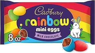 CADBURY MINI EGGS Milk Chocolate Rainbow, Easter Candy Bag, 8 oz