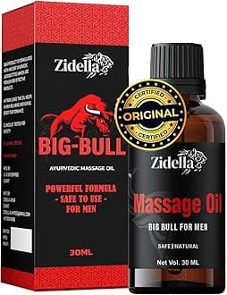 Bigbull Pure Ayurvedic Massage Oil for Men - 30ml | 1.01 Fl Oz (Pack of 1)