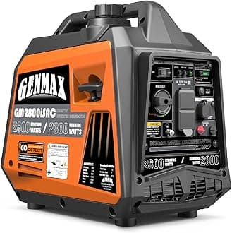 Portable Generator, 2800W ultra-quiet gas engine,with CO Sensor and Parallel Capability, Ideal for camping outdoor Home backup power.EPA &CARB Compliant (GM2800iSAC)