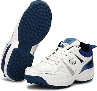 Lightweight Cricket Shoes for Men | Rubber Spikes | Water-Resistant | All-Round Performance Footwear for Outdoor and Field Sports
