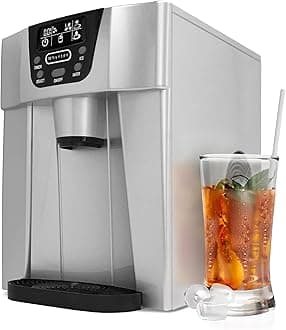 Silver IDC-221SC Countertop Direct Connection Ice Maker and Water Dispenser, One Size