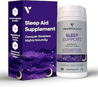 Ashwagandha, Natural Sleep Aid for Adults, with Saffron, Magnesium and Lemon Balm, Scientifically Formulated for Deep Rest, Vegan, Made in UK, Sustainably Sourced