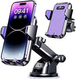 VANMASS 【85+LBS Strongest Suction & Military-Grade】2026 Ultimate Car Phone Mount【Patent Safety Certs】Cell Phone Holder Truck Stand Dashboard Windshield Vent for iPhone 17 16 15 Pro Max 14 for Samsung