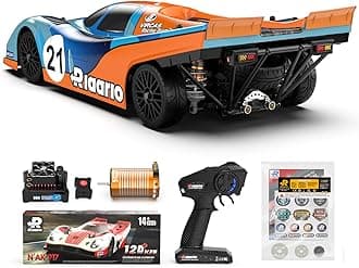 1:10 Brushless RC Car for Adults, Fast 75MPH RTR On-Road Race, 4X4 Hobby RC Racing With 3300mAh Lipo Battery, 4WD Remote Control for Boys