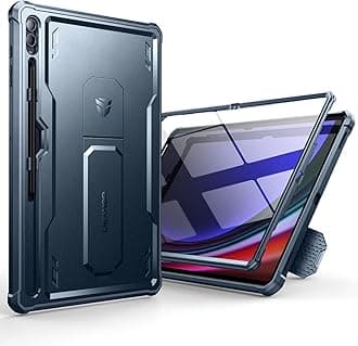 Dexnor Case for Samsung Galaxy Tab S10 Ultra (2024), S9 Ultra(2023), S8 Ultra(2022) 14.6 Inch, [Built in Screen Protector & Kickstand] with Pen Holder Heavy Duty Shockproof Protective Cover - Blue