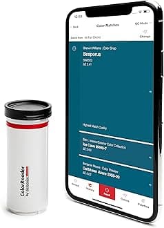 Datacolor ColorReader: Colour measuring device for digital colour determination, compatible with over 20 brand colour fans from RAL, Farrow & Ball, Sikkens, Valspar, Rust-Oleum (approx. 20000 colours)