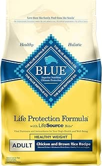 Blue Buffalo Life Protection Formula Natural Adult Healthy Weight Dry Dog Food, Chicken and Brown Rice 6-lb