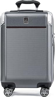 Platinum Elite Hardside Expandable Spinner Wheel Luggage TSA Lock Hard Shell Polycarbonate Suitcase, Vintage Grey, Carry-on 21-Inch, Platinum Elite Hardside Expandable Spinner Wheel Luggage