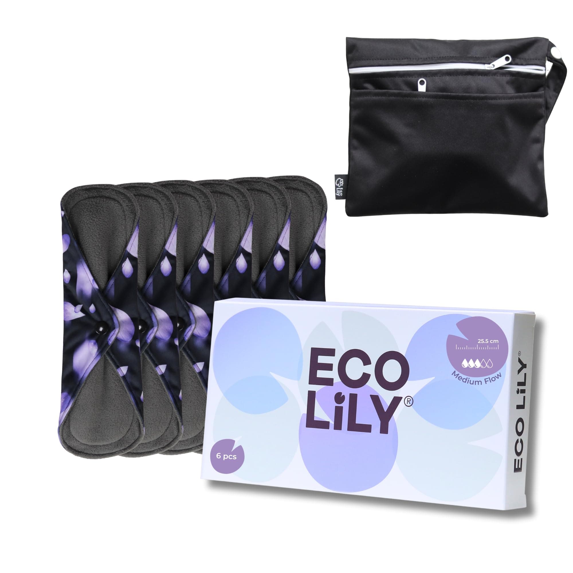 Eco Lily Reusable Sanitary Pads MEDIUM FLOW