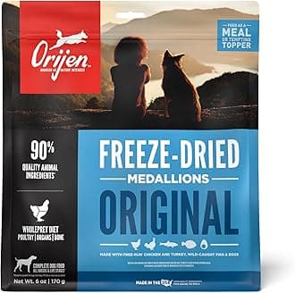Original Freeze-Dried Dog Food, 6oz, High Protein, Grain-free Meal & Food Topper