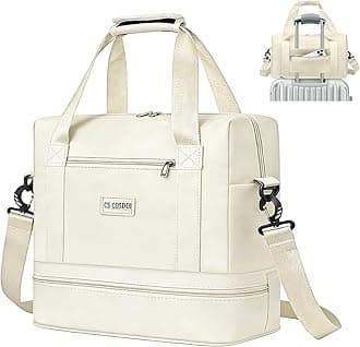 CS COSDDI Travel Bag, Overnight Bag with Shoes Compartment & Wet Pocket, Weekend Bags for Water Resistant Haspital Bag Gym Duffle Bag Women Men Holdall Bag, for Ryanair Cabin Bags 40x30x20