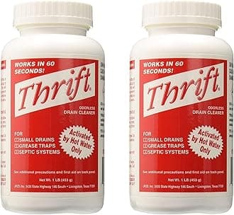 Thrift T-100 Alkaline Based 1-Pound Granular Drain Cleaner (2-(Pack))
