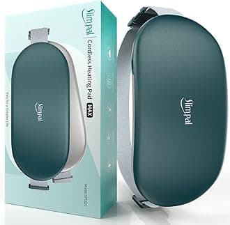 Slimpal Heating Pad for Period Cramps&Back Pain, Plus-Sized Electric Heating Pad, Menstrual Period Cramps Heat Belt Pain Relief, 3 Timer Auto Off Setting, Dark Green