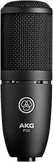 AKG P120 Project Studio Line [Ideal for Recording Vocals/Instruments, Durable All-Metal Body, Rugged Design, Low Cut Filter, Padded Cardioid] Condenser Microphone