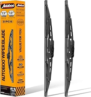 13"+13" Wiper Blades Replacement for Jeep Wrangler TJ Front Windshield Wipers 1997 1998 1999 2000 2001 2002 2003 2004 2005 2006- Original Factory Quality (Pack of 2)