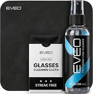 Eyeglass Cleaner Spray - No Streaks Technology with Microfiber Cleaning Cloth- Glasses Cleaning Kit - Glasses Cleaner Spray with Lens Cleaner Cloth - Screen & Eye Kit - 1 Pack