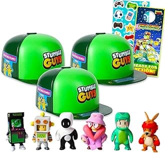 Stumble Guys Mystery Toys Set - 3 Pack Blind Bags Plus More | Mini Figures for Boys and Girls