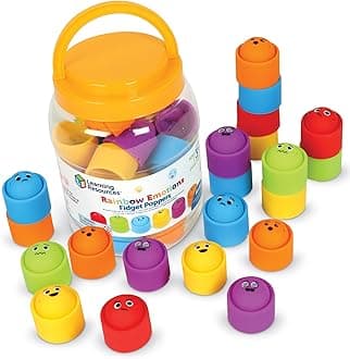 Learning Resources Rainbow Emotion Fidget Poppers Classroom Set, 24 Pieces, Ages 3+, Autism Sensory Toys, Social-Emotional Learning,Sensory Toys for Toddlers