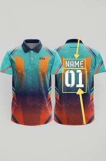 Dika Sports Custom Add Name and Number Jersey for Men Cricket t-Shirt | 2 Year to 5XL