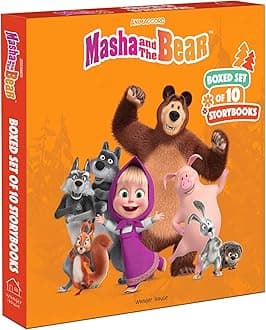 Masha and The Bear Story Books (Boxed Set of 10) (Story Book)