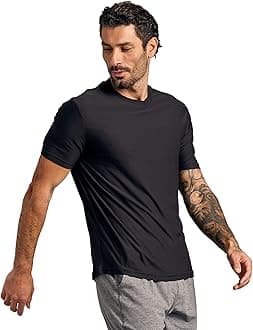 True Classic Workout Shirts for Men - Athletic Tops & Gym Shirts for Men, Quick-Dry Mens Workout Shirt, Pack of 1, Black, S