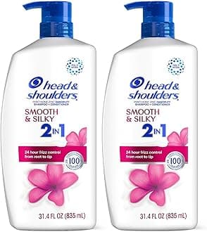 2-in-1 Dandruff Shampoo and Conditioner, Anti-Dandruff Treatment, Smooth & Silky, 31.4 fl oz Each, Twin Pack