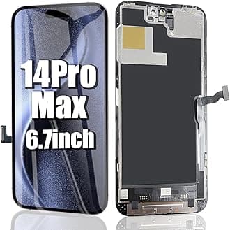 EFAITHFIX for iPhone 14 Pro Max Screen Replacement 6.7 Inch LCD 3D Touch Display Full HD Digitizer Frame Assembly Compatible with Model A2651,A2893,A2894,A2895,A2896 with Waterproof Adhesive, No Tools