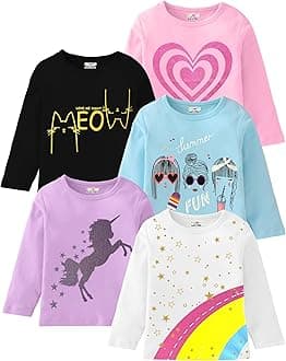 Kuchipoo Girls Full Sleeves Cotton T-Shirt