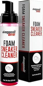 DIAGONAL ONEShoe Cleaning Kit - Foam Sneaker Cleaner - 8oz White Tennis Shoe Cleaner - For Suede, Canvas, Nubuck
