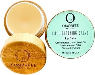 Omorfee Lip Lightening Balm for dark lips, Lip repair, 100% Organic, Lip Balm for Dry/chapped lips, 10g
